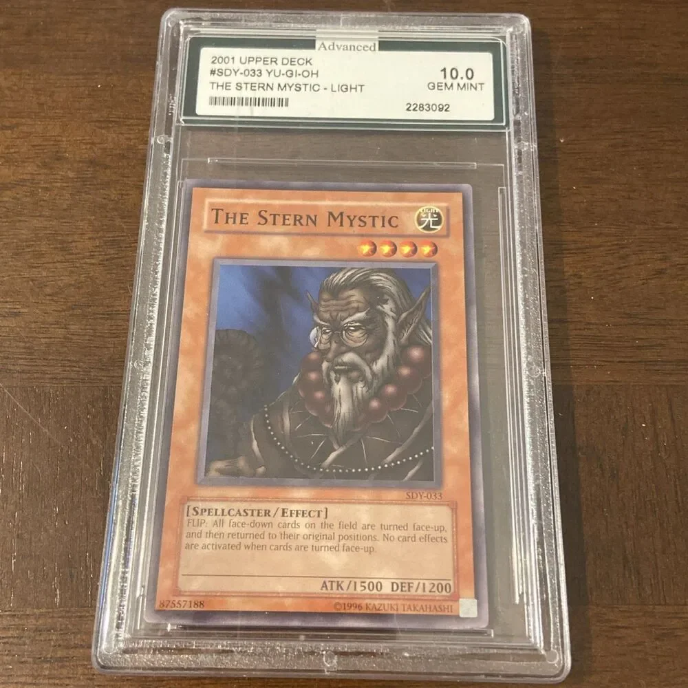 2002 YU-GI-OH! STARTER DECK: YUGI #033 THE STERN MYSTIC Graded 10
